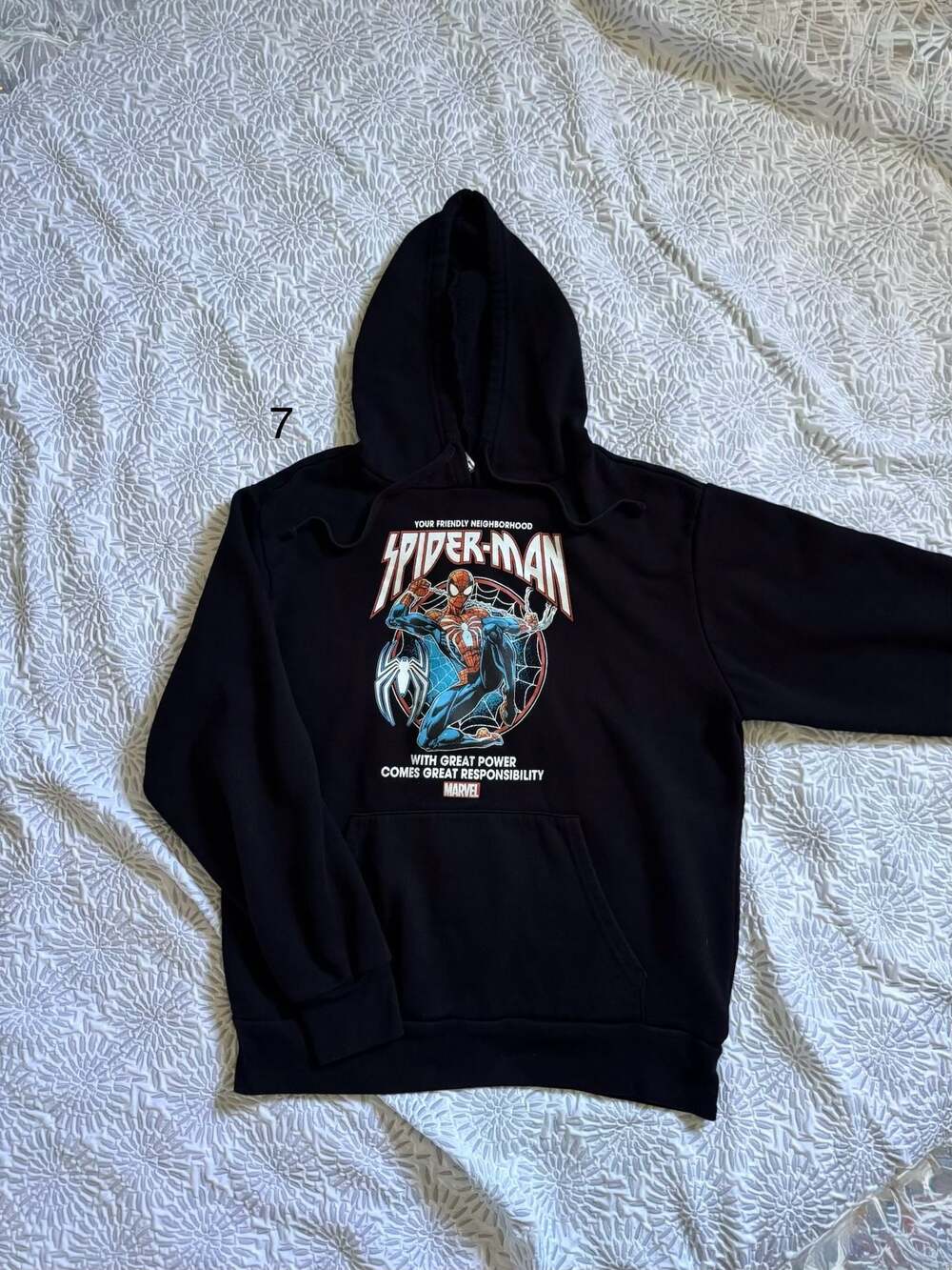 Marvel Spider-Man 2  Pullover Hoodie Mens Medium Used